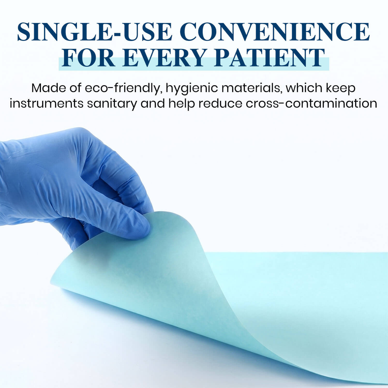 Dental Paper Tray Covers Size B 8.5" x 12.25" Blue Tray Liners 1000pcs/Case - pairaydental.com