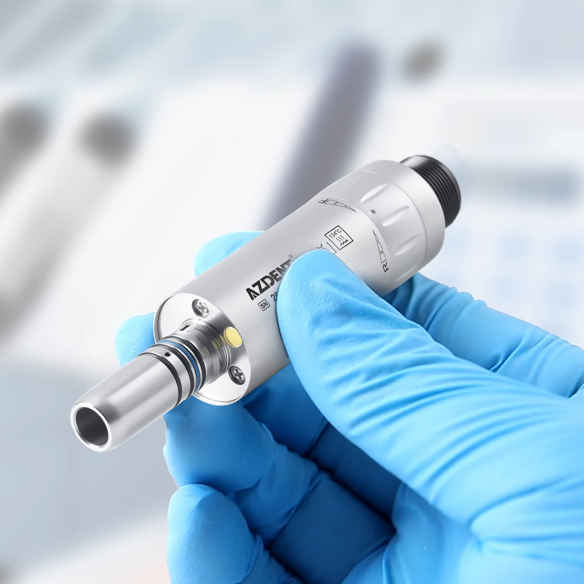 1:1 Low Speed Handpiece Air Motor Internal Channel with LED Generator 2/4 Holes - pairaydental.com