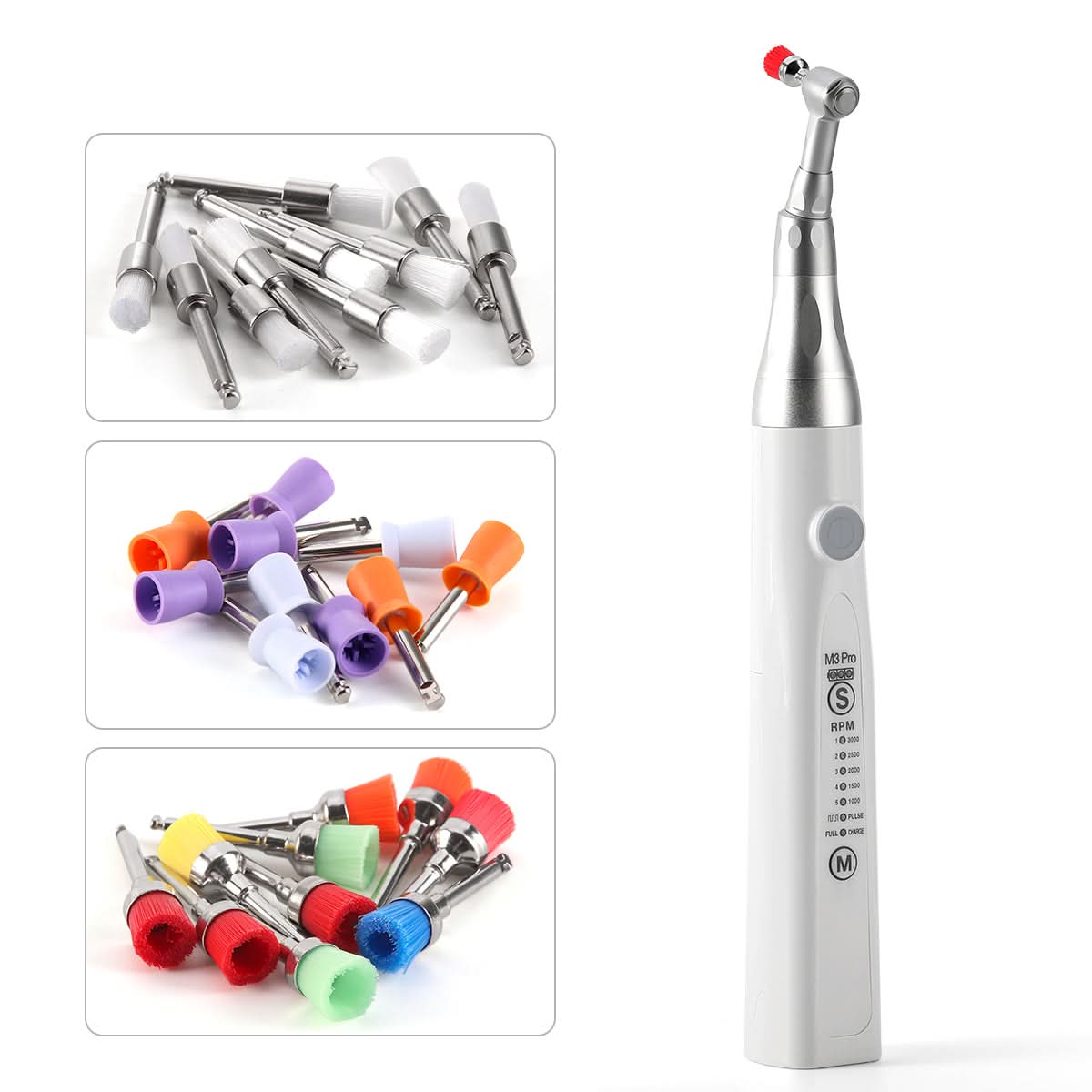 Cordless Dental Hygiene Prophy Handpiece 360° Rotating 5 Speed Settings - pairaydental.com