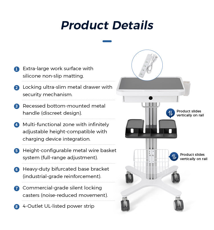 Dental Mobile Trolley Cart Standard Model