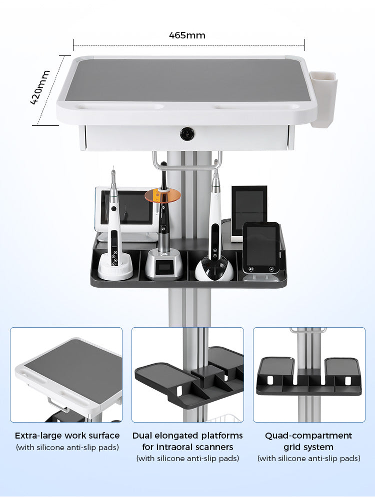 Dental Mobile Trolley Cart Standard Model