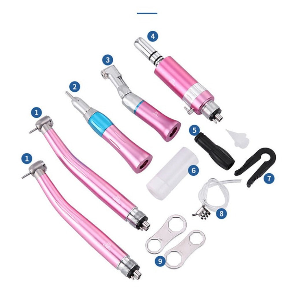 Dental Color High and Low Speed Handpiece Kit 2/4 Holes - pairaydental.com