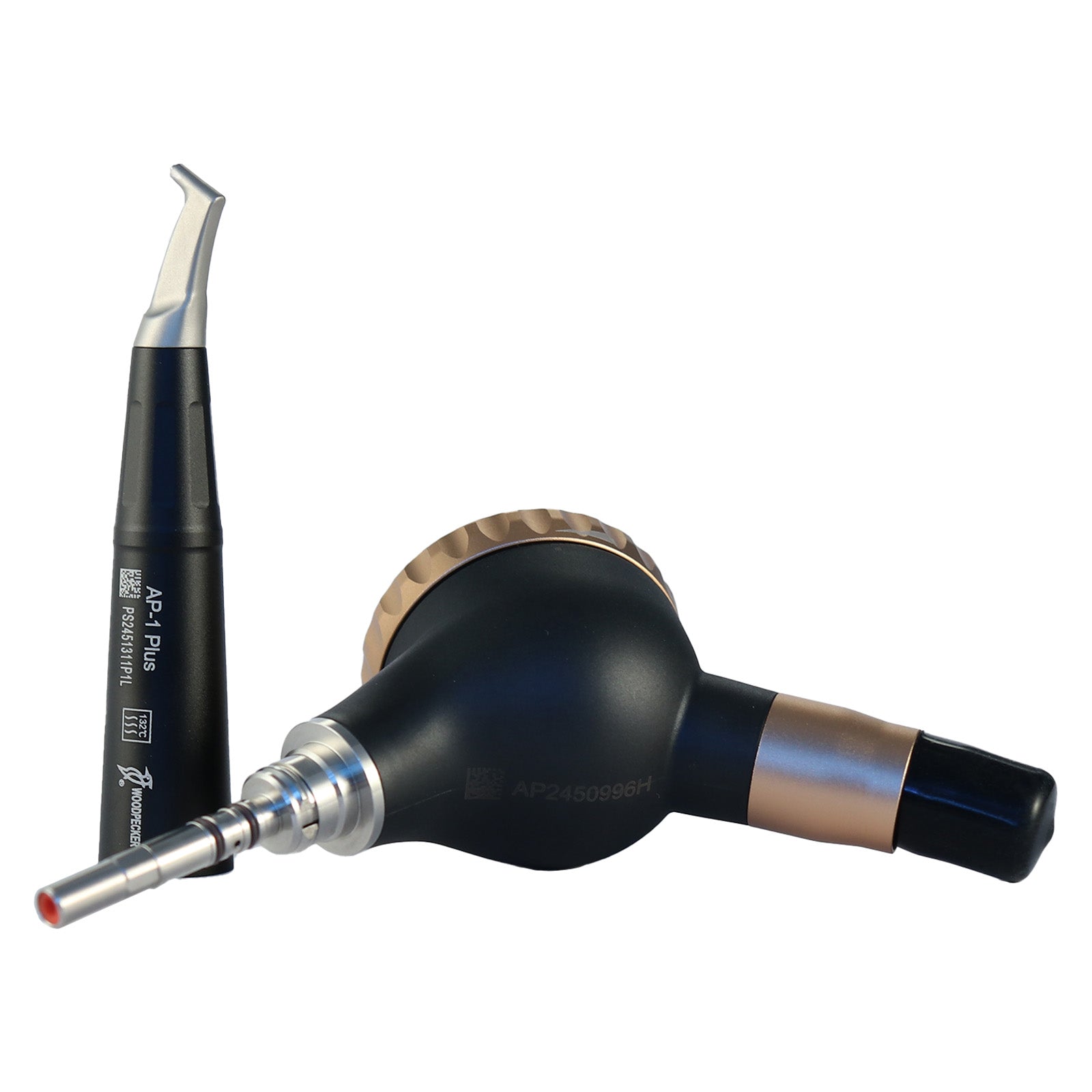 Woodpecker Dental AP-H Plus Air Polisher 4 Hole with 2 Handpieces for Supragingival & Subgingival Scaling - pairaydental.com