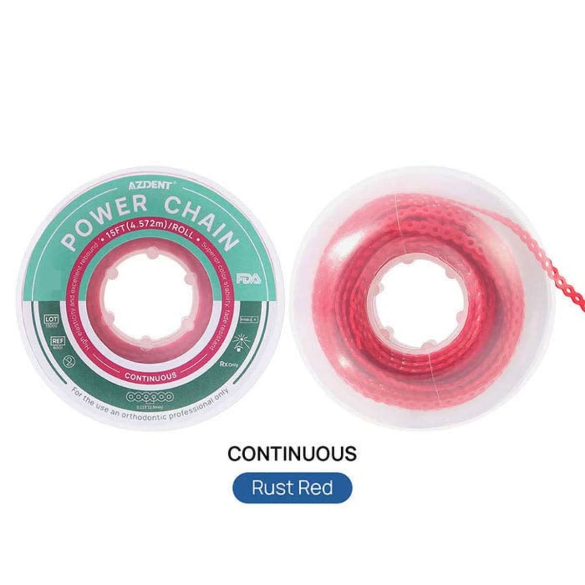 Recommend Power Chain Color Orthodontic Elastic Power Chains 10 Colors 15 ft/Roll – pairaydental