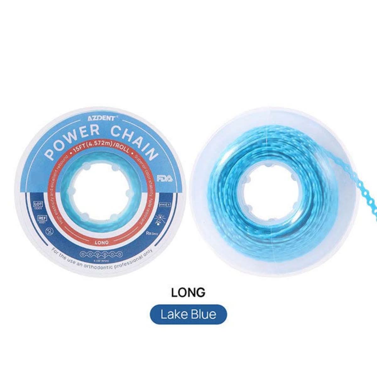 Orthodontic Elastic Power Chains 10 Colors 15 ft/Roll - pairaydental.com
