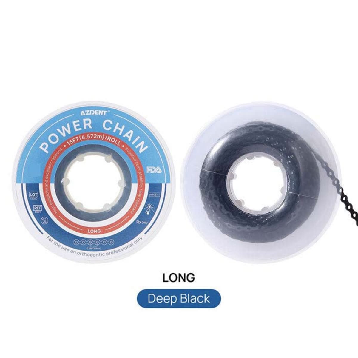 Orthodontic Elastic Power Chains 10 Colors 15 ft/Roll - pairaydental.com