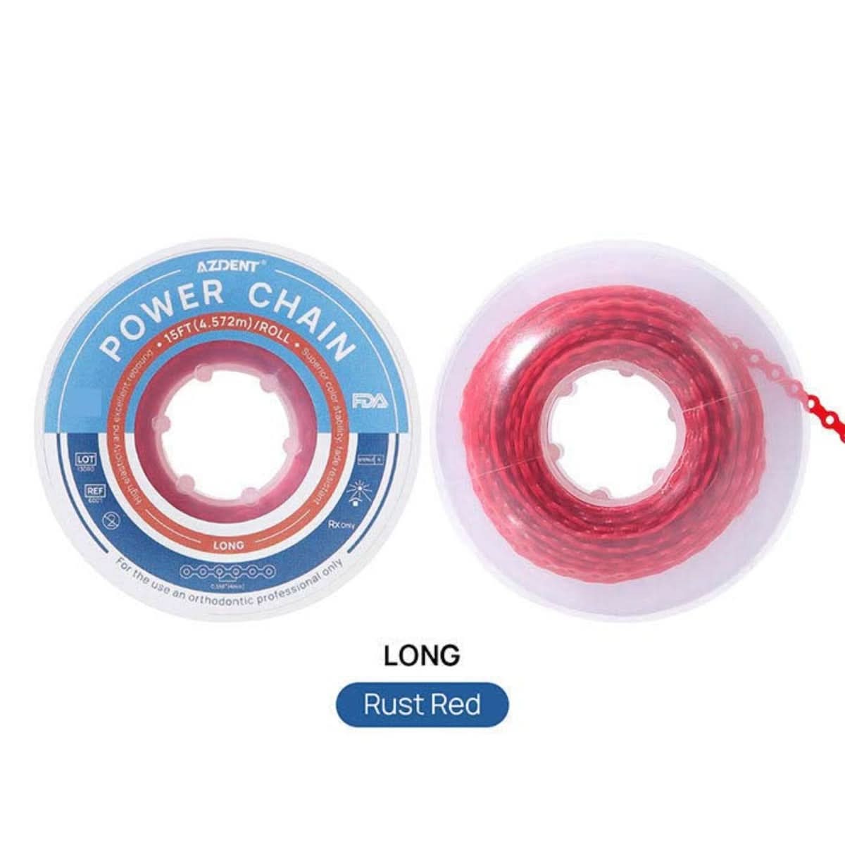 Orthodontic Elastic Power Chains 10 Colors 15 ft/Roll - pairaydental.com