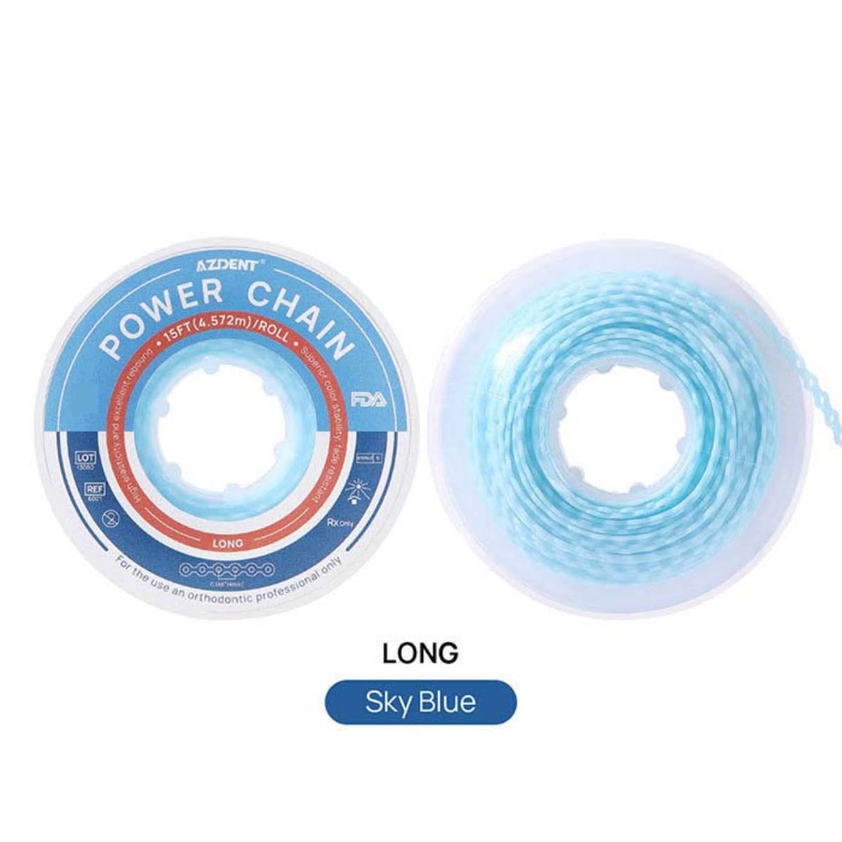 Orthodontic Elastic Power Chains 10 Colors 15 ft/Roll - pairaydental.com