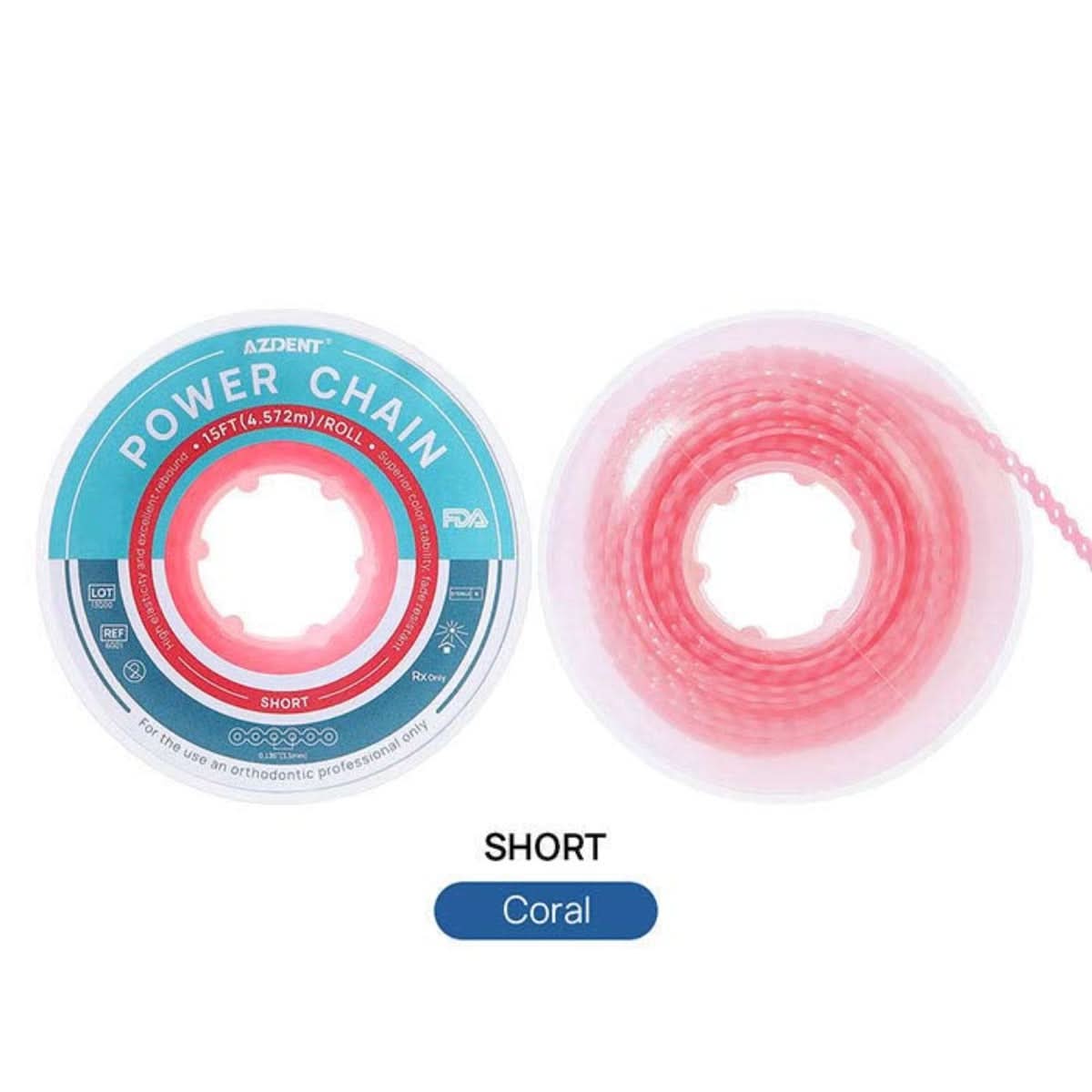 Recommend Power Chain Color Orthodontic Elastic Power Chains 10 Colors 15 ft/Roll – pairaydental