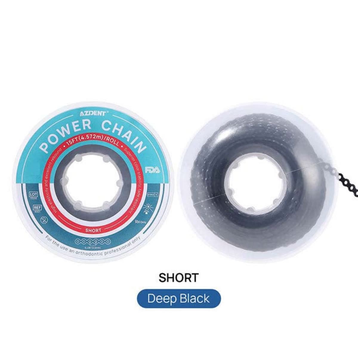 Orthodontic Elastic Power Chains 10 Colors 15 ft/Roll - pairaydental.com