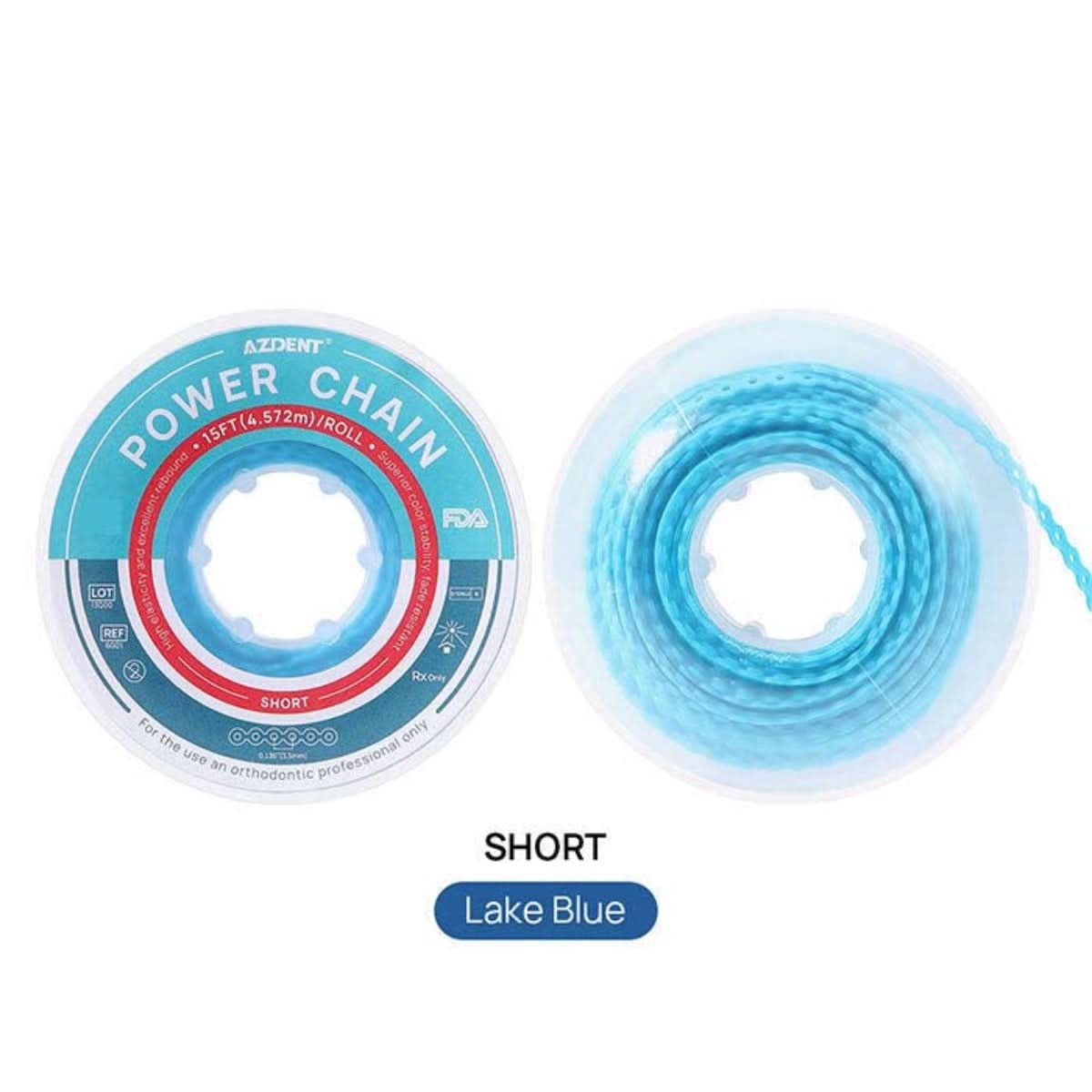 Orthodontic Elastic Power Chains 10 Colors 15 ft/Roll - pairaydental.com