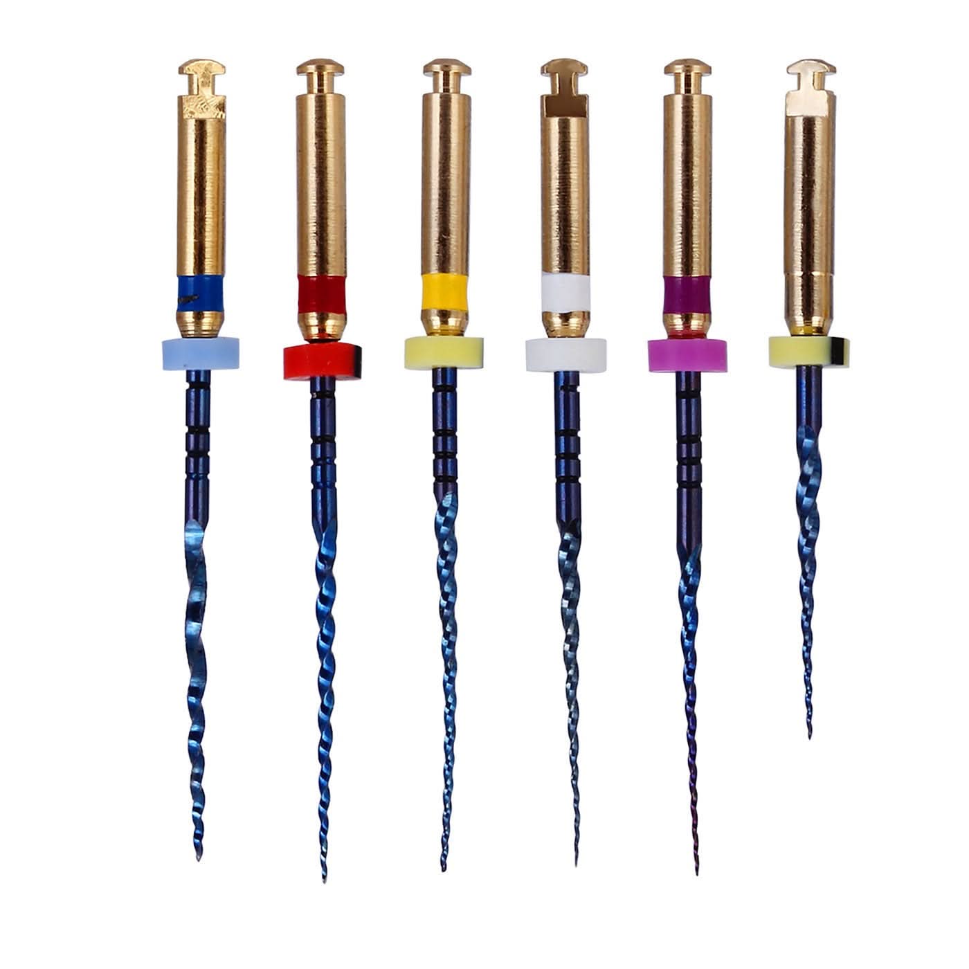 Endo NiTi Rotary Files Heat Activated 25mm Assorted SX-F3 6pcs/Pk - pairaydental.com