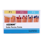 Gutta Percha Points F Series F1-F3 Color Coded 4 Models 60pcs/Pk - pairaydental.com