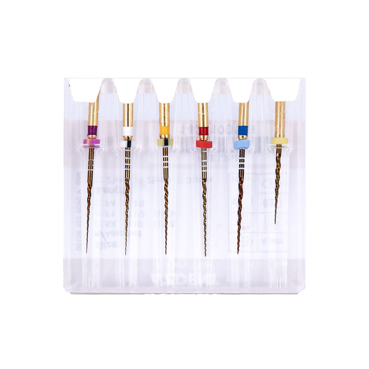 Endo NiTi Rotary Files Gold Taper 25mm Assorted SX-F3 6pcs/Pk - pairaydental.com