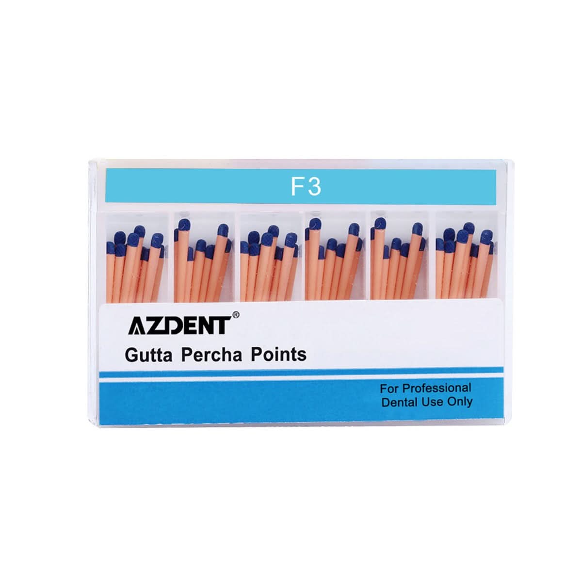 Gutta Percha Points F Series F1-F3 Color Coded 4 Models 60pcs/Pk - pairaydental.com