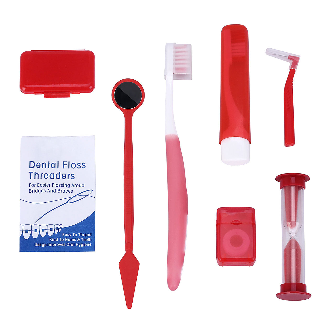 Orthodontic Kit Toothbrush Interdental Brush Floss Mirror Wax Traction - pairaydental.com