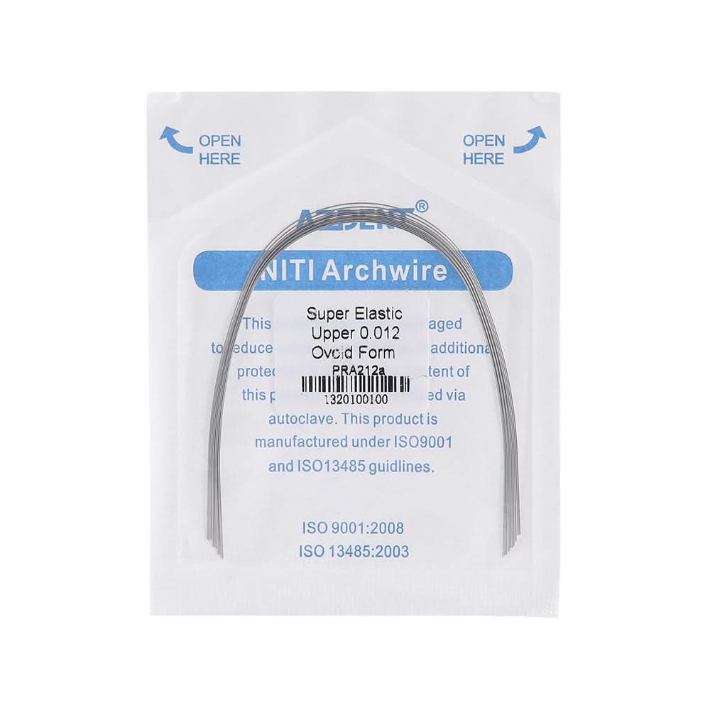 Archwire NiTi Super Elastic Ovoid Round 0.012-0.020 Upper/Lower 10pcs/Pack - pairaydental.com