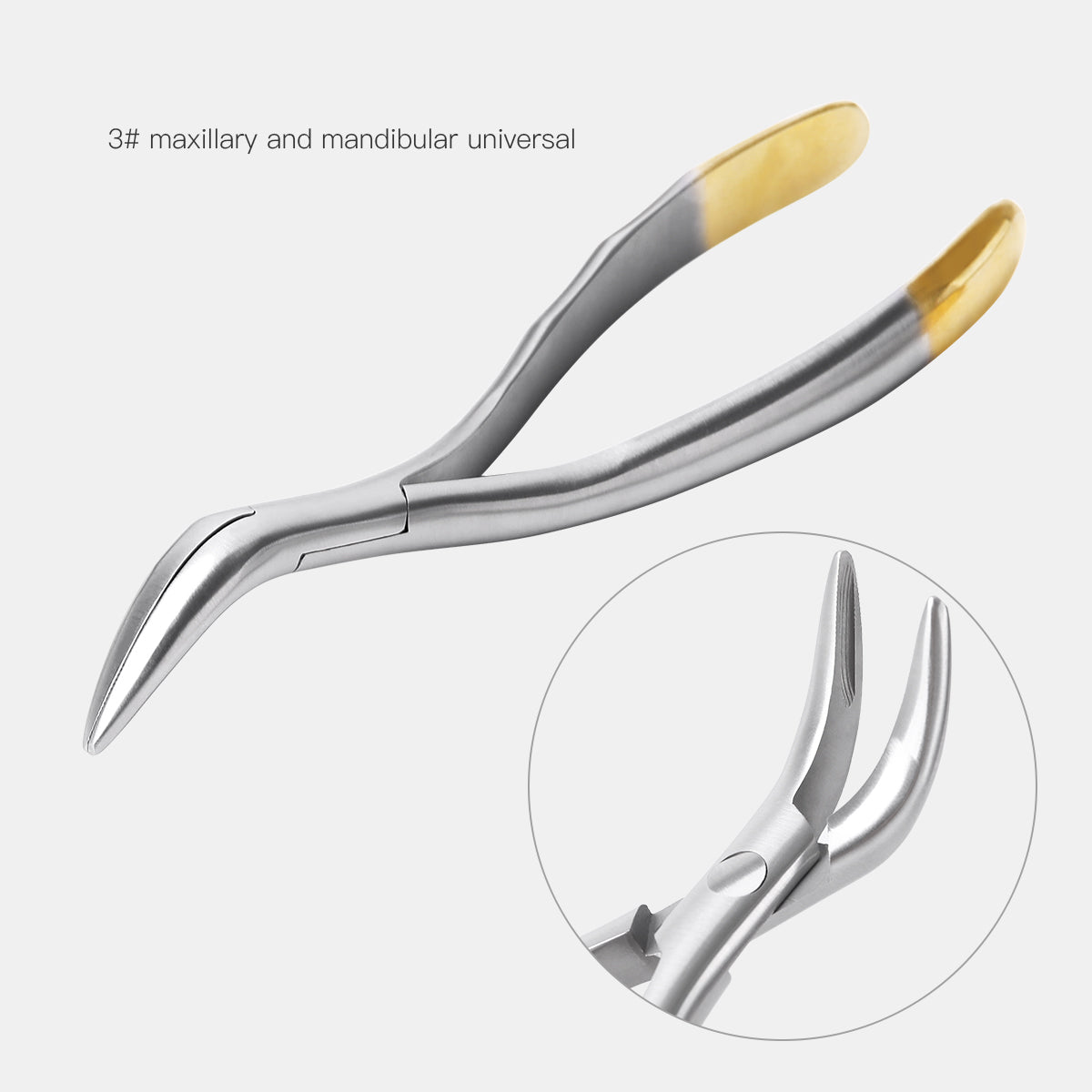 Dental Root Fragment Minimally Invasive Tooth Extraction Forceps Pliers #3 Upper & Lower Teeth  - pairaydental.com