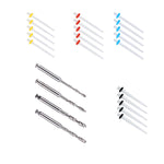 Dental Quartz Fiber Post Teeth Restore 4 Drills& 20 Fiber Posts - pairaydental.com