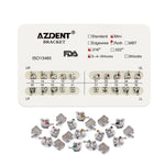 Orthodontic Mini Metal Brackets Roth/MBT/Edgewise 0.018/0.022 Hooks 3/3-4-5 20pcs/Box - pairaydental.com 