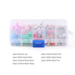 Dental Colorful Polishing Brush Cup Kits Nylon/Bristle/Silicone 100pcs/Box - pairaydental.com