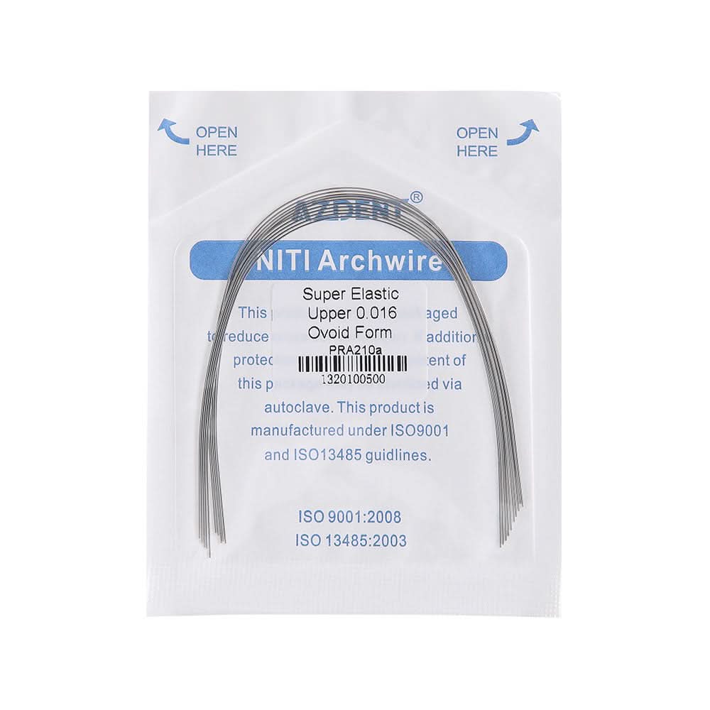 Archwire NiTi Super Elastic Ovoid Round 0.012-0.020 Upper/Lower 10pcs/Pack - pairaydental.com