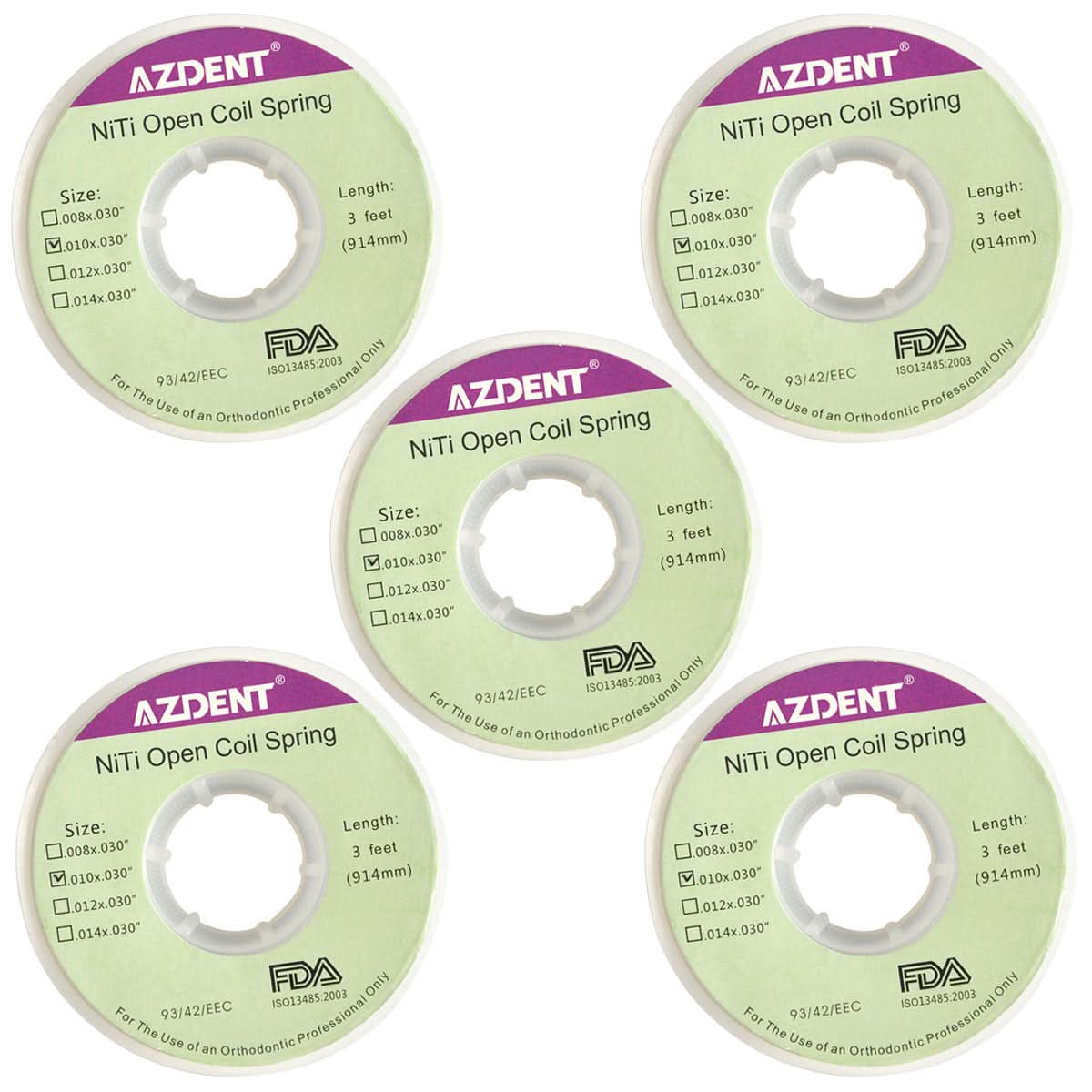 Dental Open Coil Springs Niti 0.010*0.030″ 1pc/Roll - pairaydental.com