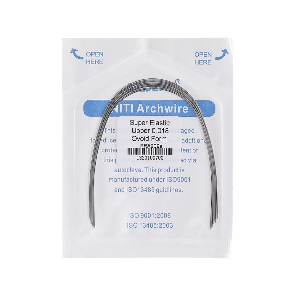 Archwire NiTi Super Elastic Ovoid Round 0.012-0.020 Upper/Lower 10pcs/Pack - pairaydental.com