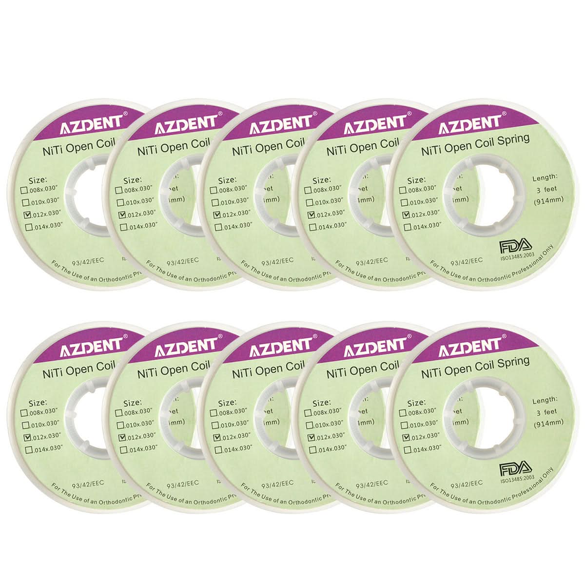 Dental Open Coil Springs Niti 0.012*0.030" 1pc/Roll - pairaydental.com