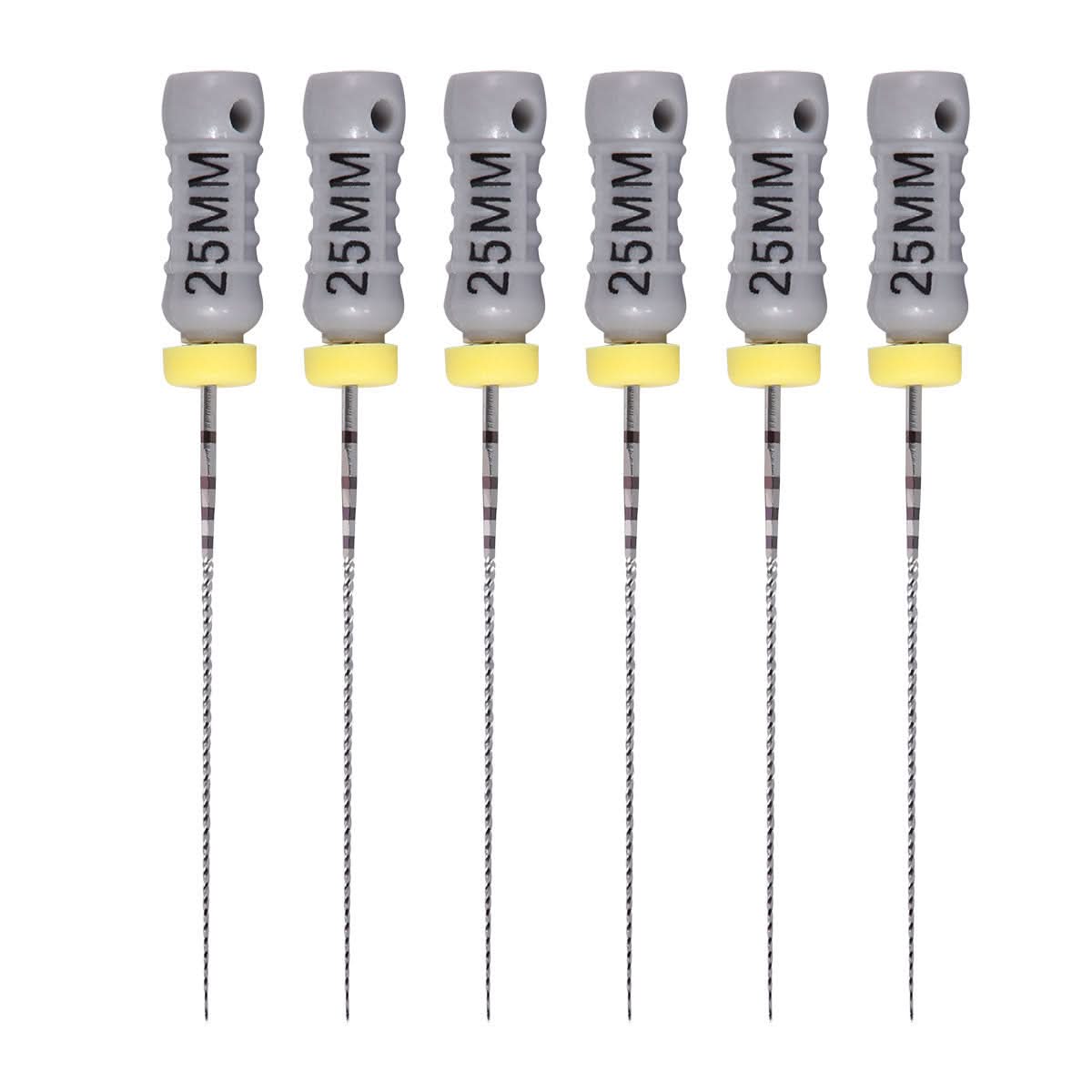 Endo C Files Hand Use Stainless Steel 25mm #6 #8 #10 Assorted 6pcs/Pac
