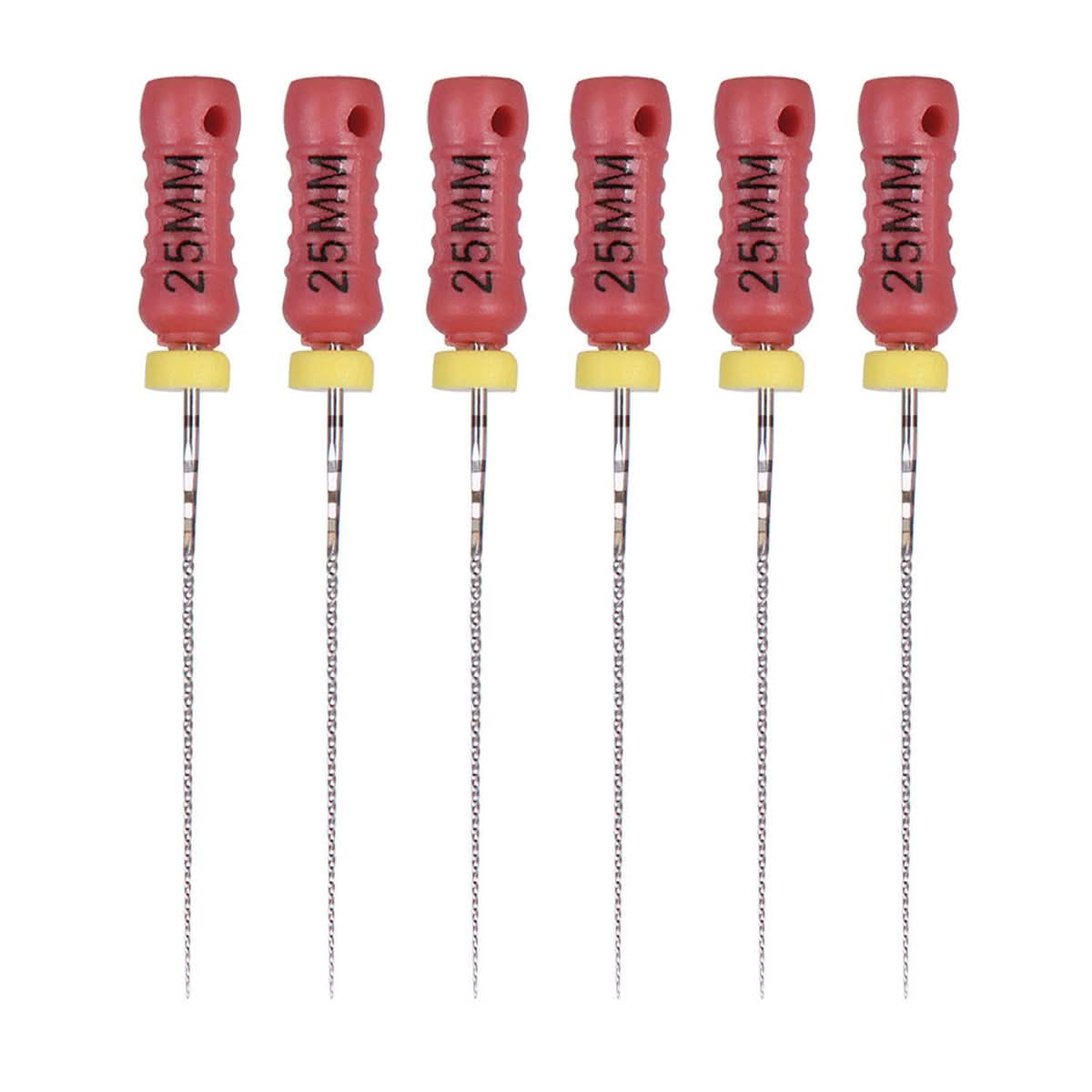Endo C Files Hand Use Stainless Steel 25mm #6 #8 #10 Assorted 6pcs/Pac