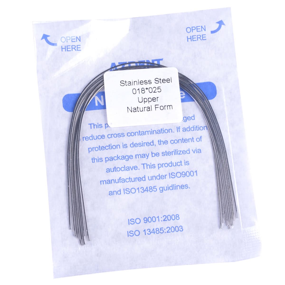 Orthodontic Archwire Stainless Steel Rectangular Natural 0.016-0.021 x 0.016-0.025 Upper/Lower 10pcs/Pack - pairaydental.com