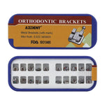 Orthodontic Metal Brackets Mini Roth/MBT 0.022 Laser Mark 345 Hooks 20pcs/Box - pairaydental.com