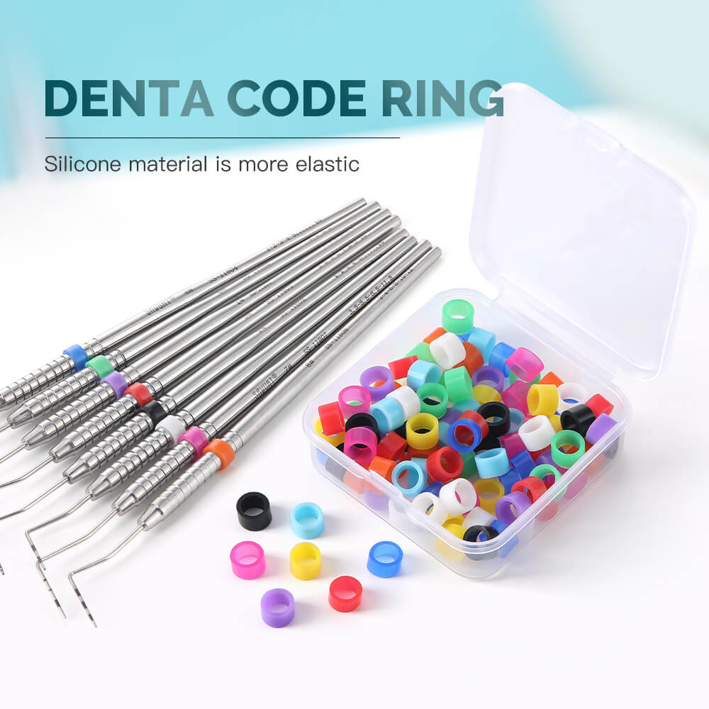 Silicone Dental Instruments Color Code Rings Autoclavable Mixed Colors 100pcs/Box - pairaydental.com