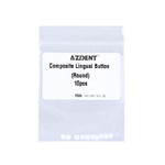 Dental Lingual Button Bondable Composite Ceramic Round/Rectangular Base 10pcs/Bag - pairaydental.com