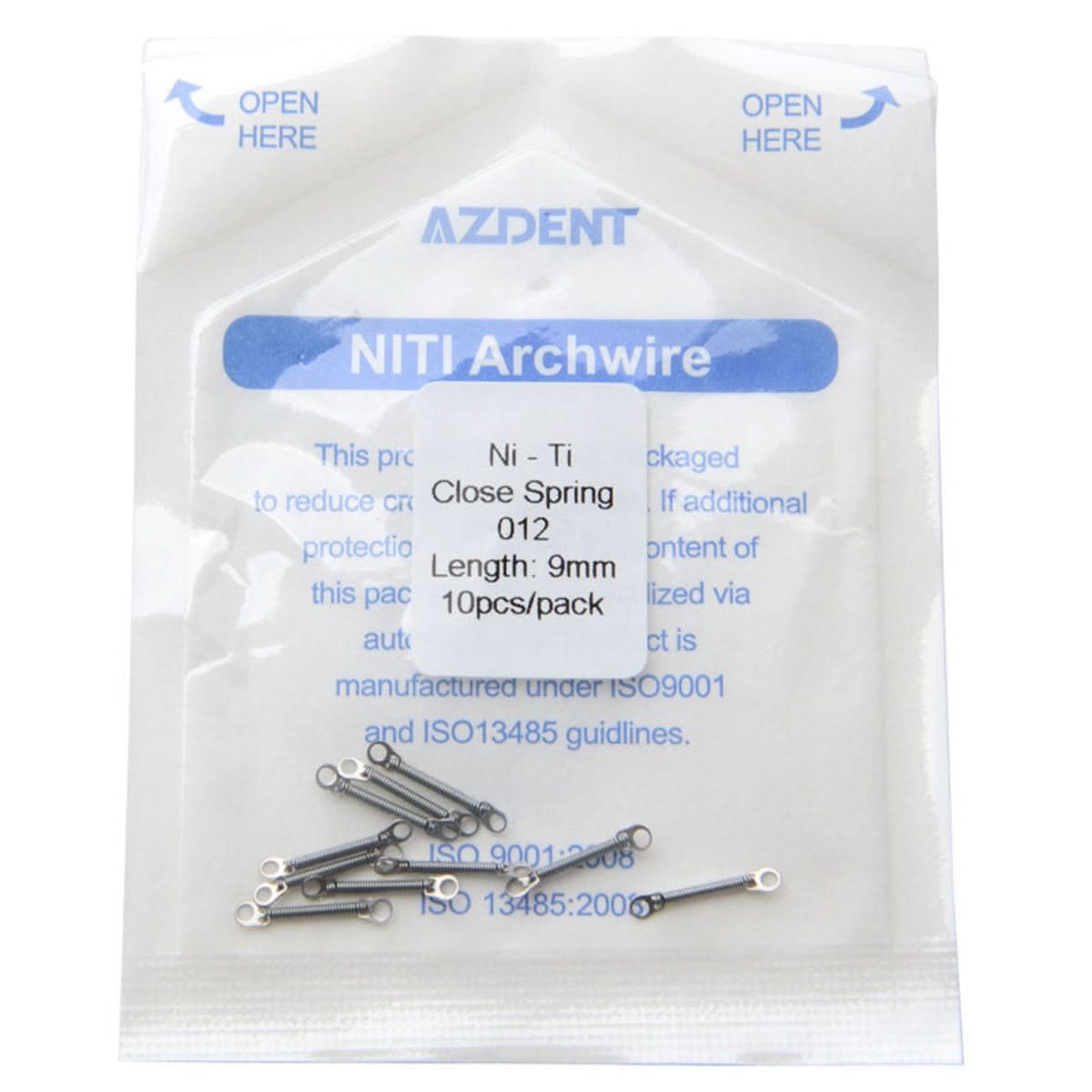 Orthodontic 0.012 9mm Closed Coil Spring 10pcs/Pack - pairaydental.com