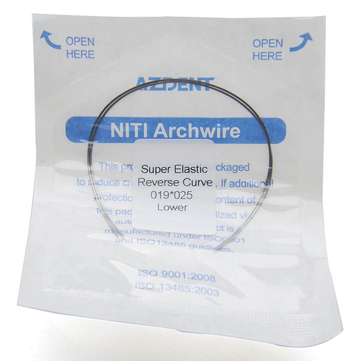 Archwires Niti Reverse Curve Rectangular 0.014-0.019 x 0.016-0.025 Upper/Lower 2pcs/Pack - pairaydental.com