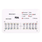 Orthodontic Standard Metal Brackets MBT 0.022 Hooks 3-4-5 - pairaydental.com