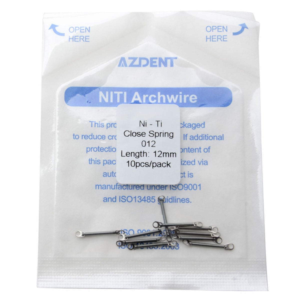 Orthodontic 0.012 12mm Closed Coil Spring 10pcs/Pack - pairaydental.com