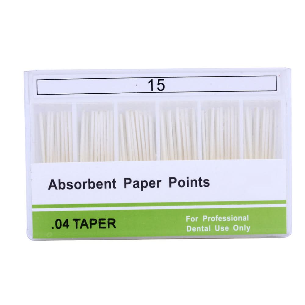 Absorbent Paper Points 0.04 Taper 15# 100pcs/Pk - pairaydental.com