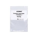 Dental Lingual Button Bondable Composite Ceramic Round/Rectangular Base 10pcs/Bag - pairaydental.com