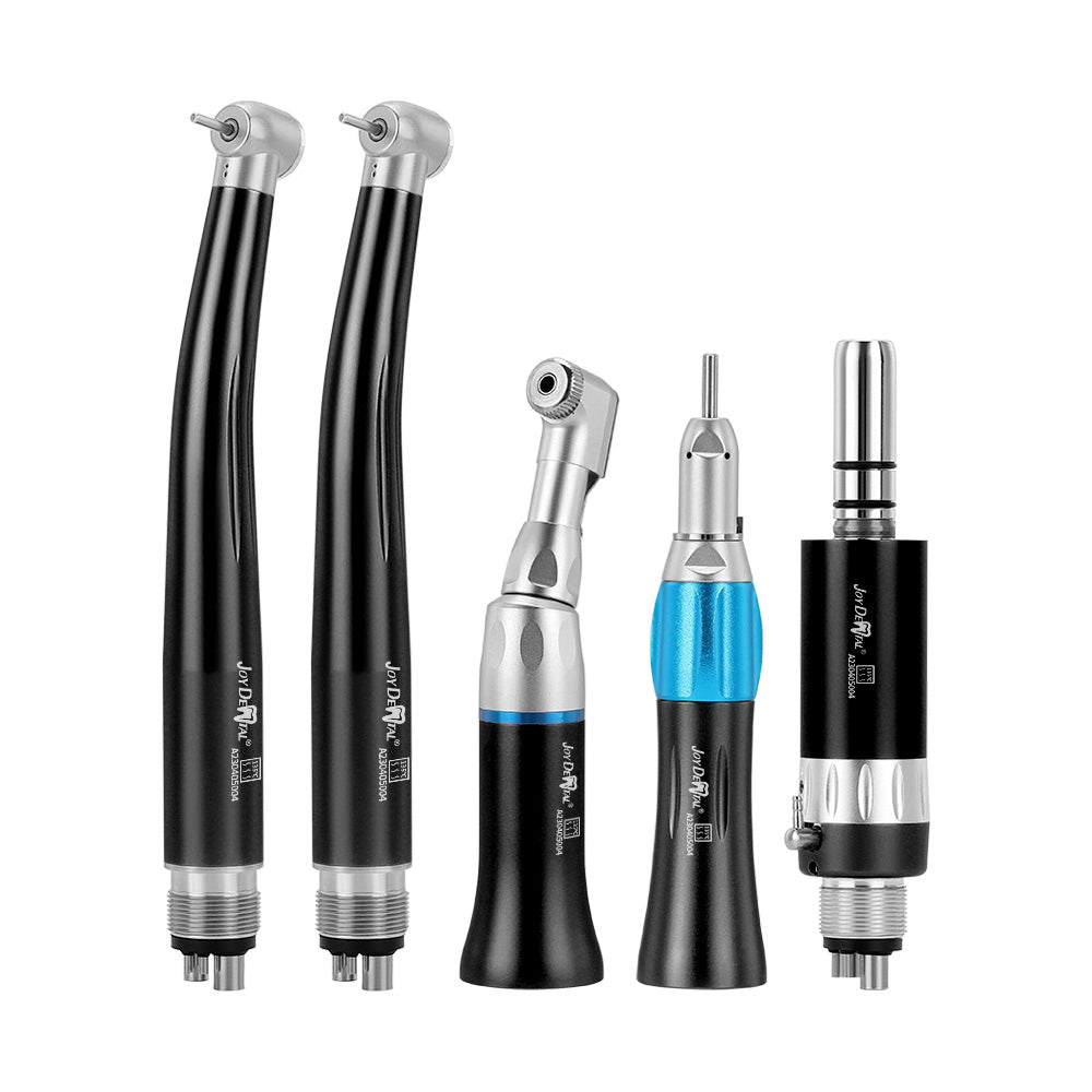 Dental Black Low and High Speed Handpieces Kit 2/4 Holes - pairaydental.com 