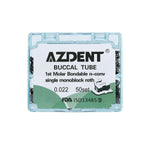 Buccal Tube 1st Molar Bondable Monoblock Non-convertible Roth 0.022 50 Sets/Box - pairaydental.com