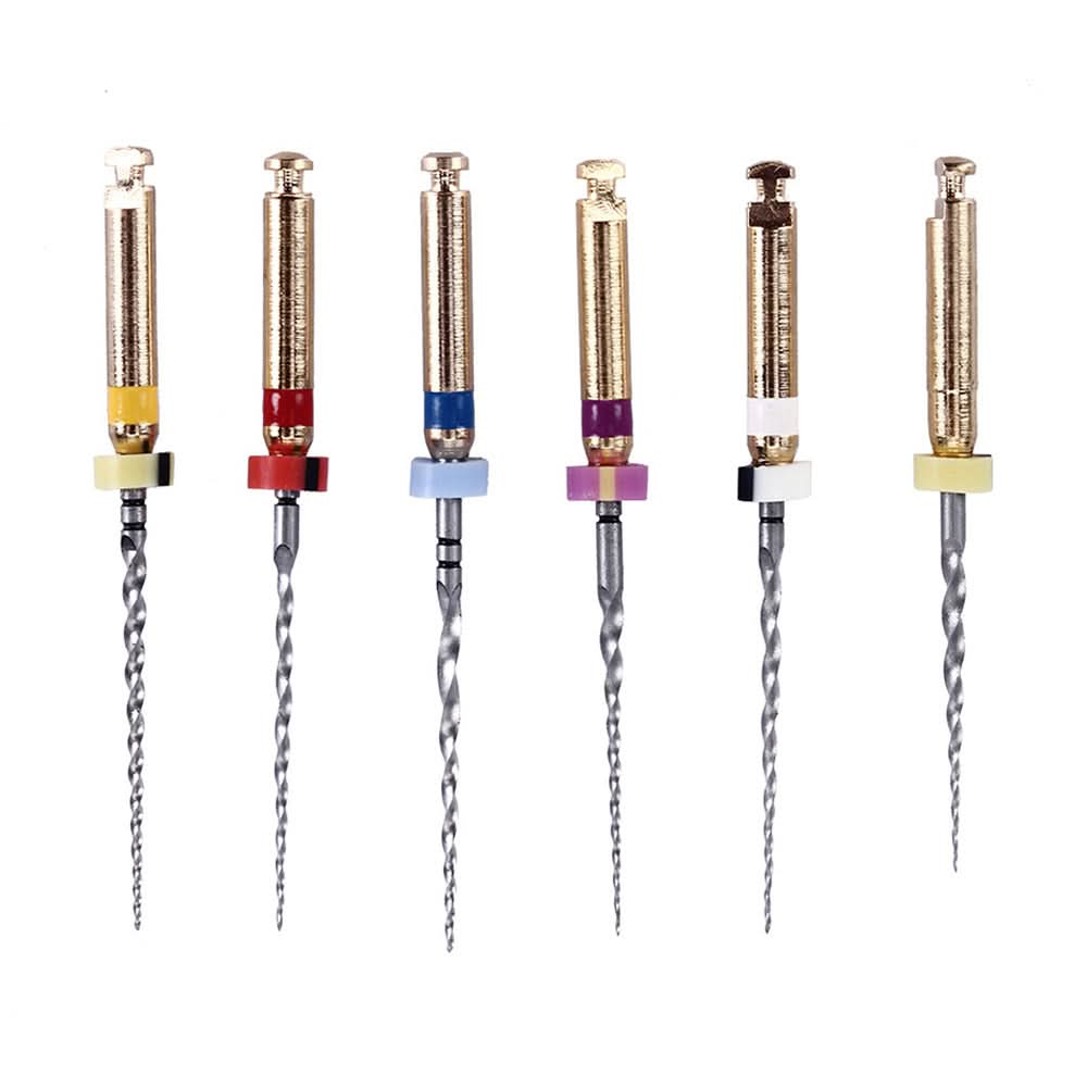 Endo NiTi Rotary Engine Files 21mm Assorted SX-F3 6pcs/Pack