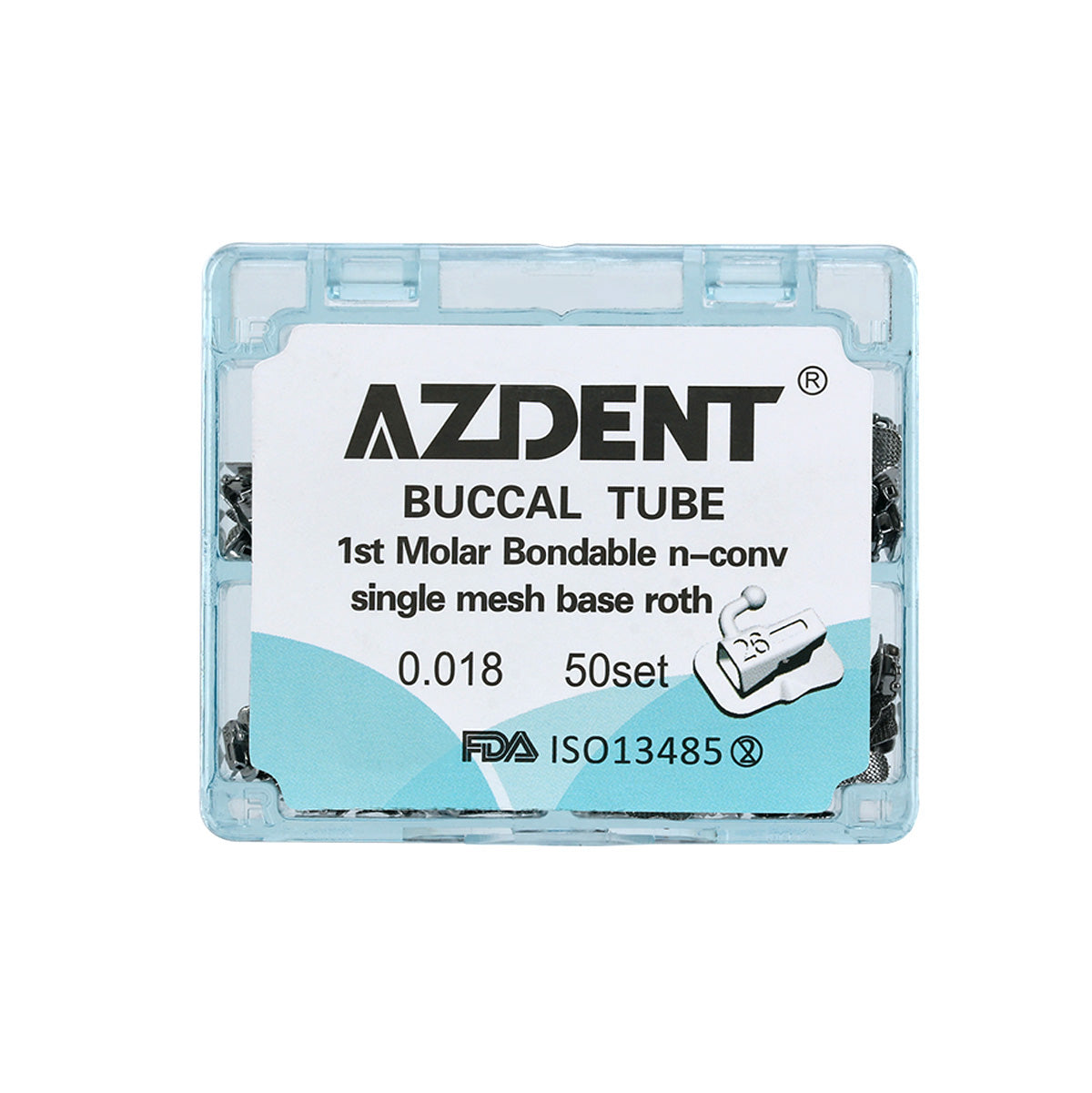 Buccal Tube 1st Molar Bondable Split Non-Convertible Roth 0.018 50Sets/Box - pairaydental.com