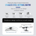 Dental Sectional Contoured Metal Matrices Matrix Refill Kit 30pcs/Box - pairaydental.com