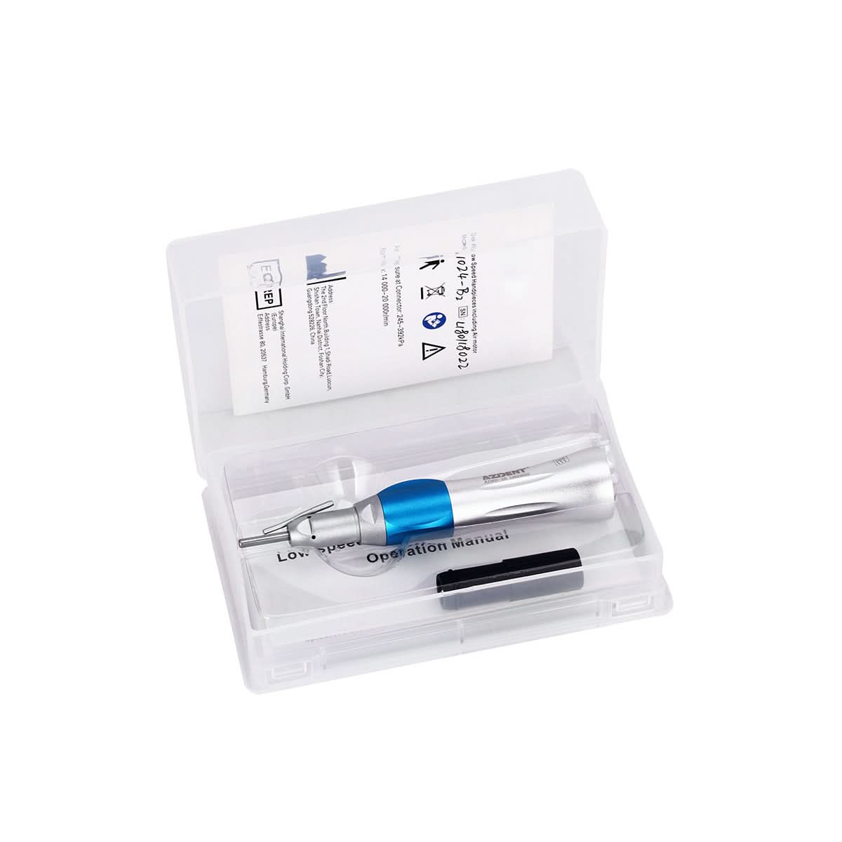 Dental 1:1 Straight Low Speed Handpiece Nose Cone with External Pipe - pairaydental.com