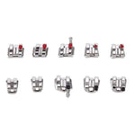 Orthodontic Standard Metal Brackets Roth/MBT/Edgewise 0.018/0.022 Hooks 3/3-4-5 20pcs/Box - pairaydental.com