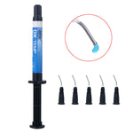 Dentex Dental Temporary Flow light Cure filling Composite Material Resin Blue 2.5g/Pack - pairaydental.com