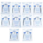 Orthodontic Archwire Stainless Steel Round Natural 0.012-0.020 Upper/Lower 10pcs/Pack - pairaydental.com